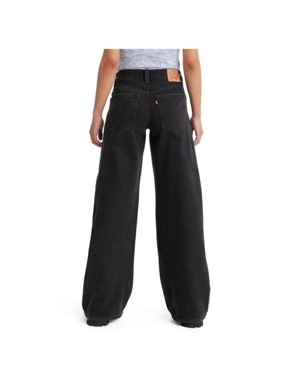 Levi's Wide Leg High-Rise Jeans - Black baggy USA 28